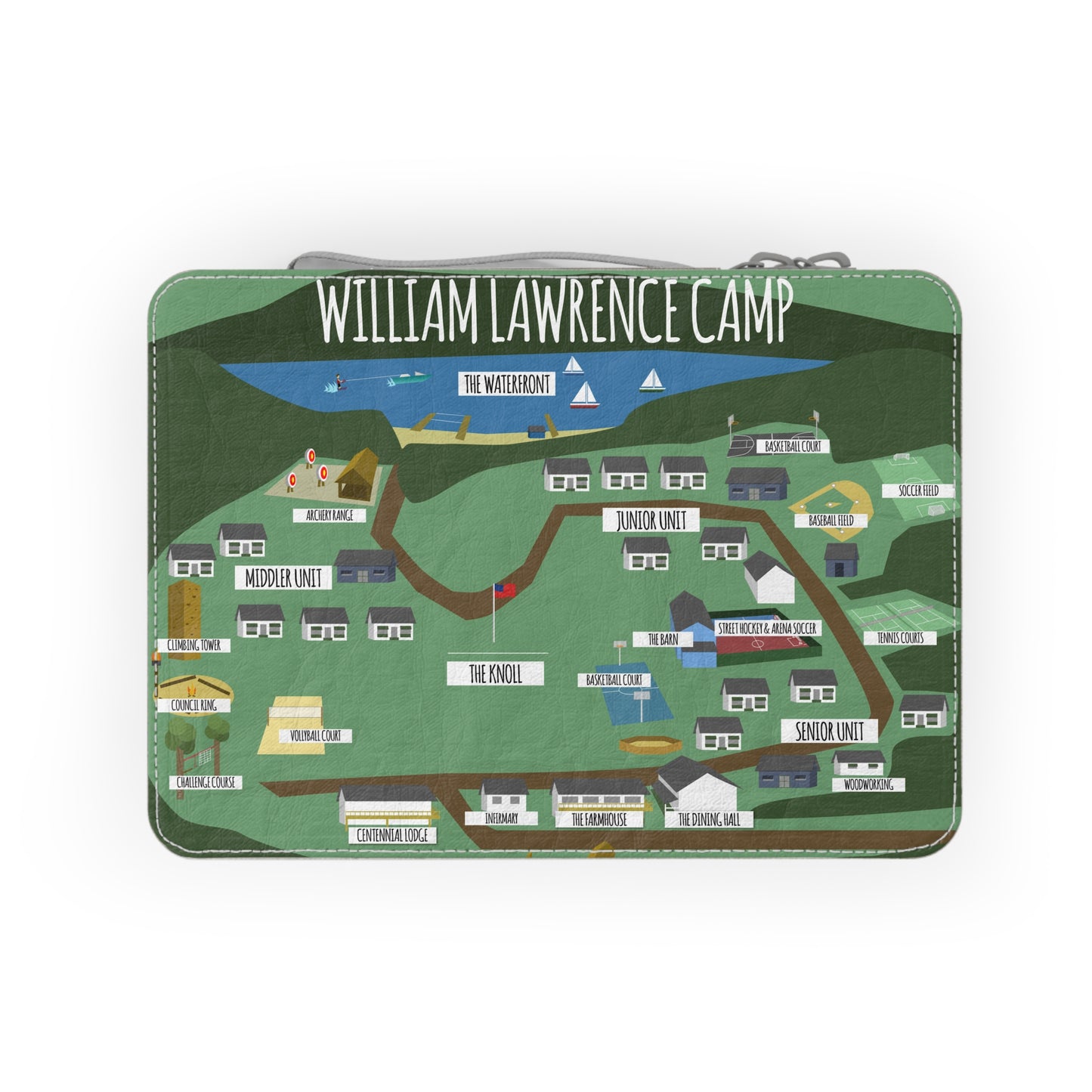Camp Map Lunch Box