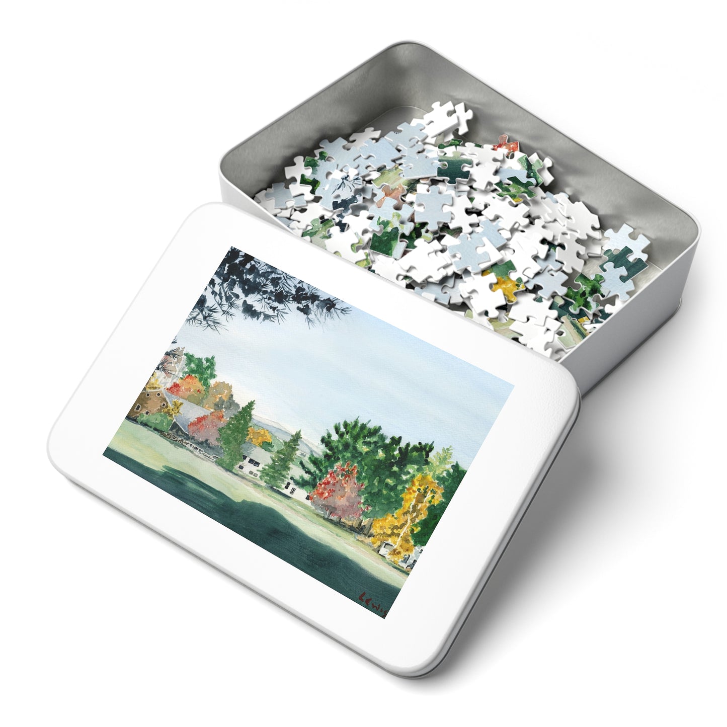 "The Knoll" Painting Puzzle with Tin