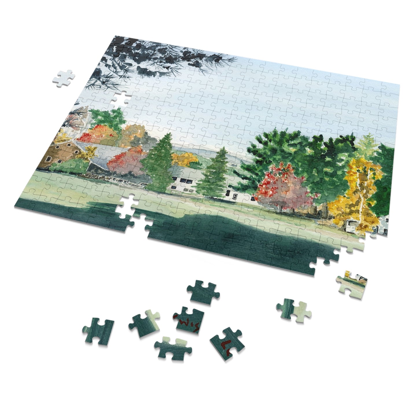 "The Knoll" Painting Puzzle with Tin